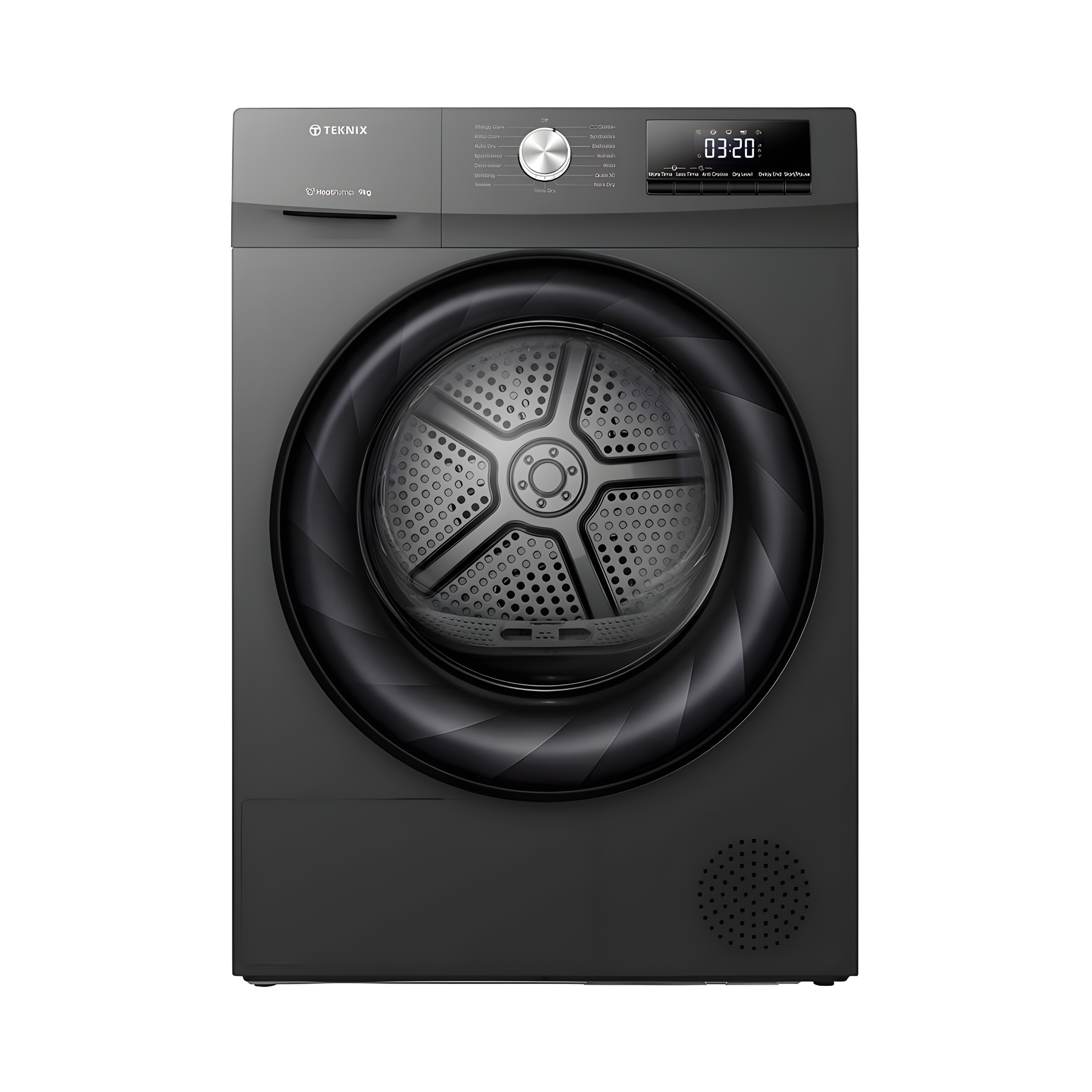 Teknix TKHP9HS Titanium Freestanding 9kg Heatpump Dryer - E Rated