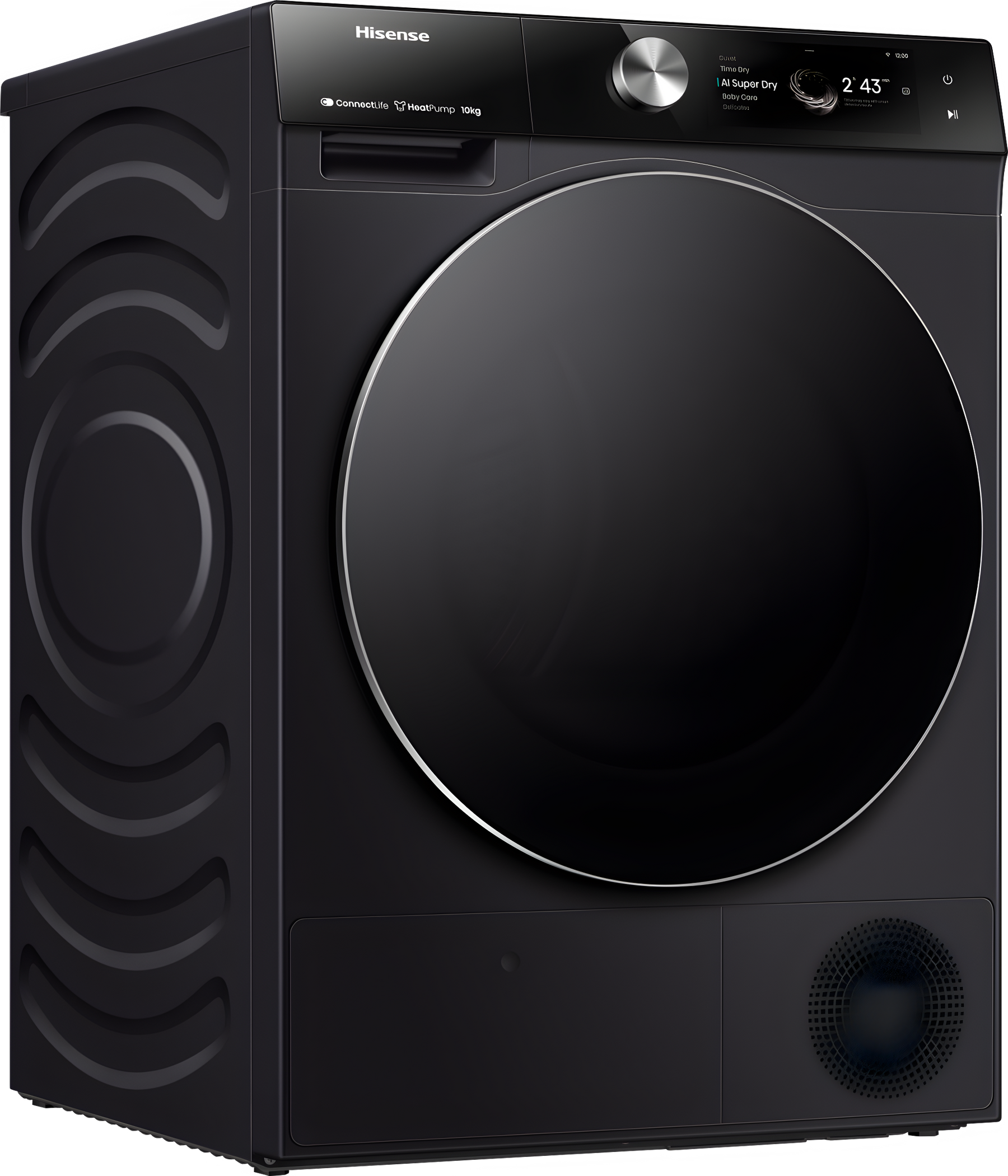 Hisense DH7S107BB - Black 10KG Heat Pump Tumble Dryer - B Energy