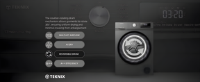Teknix TK2HP9HS - Titanium 9KG Heat Pump Tumble Dryer - E Energy