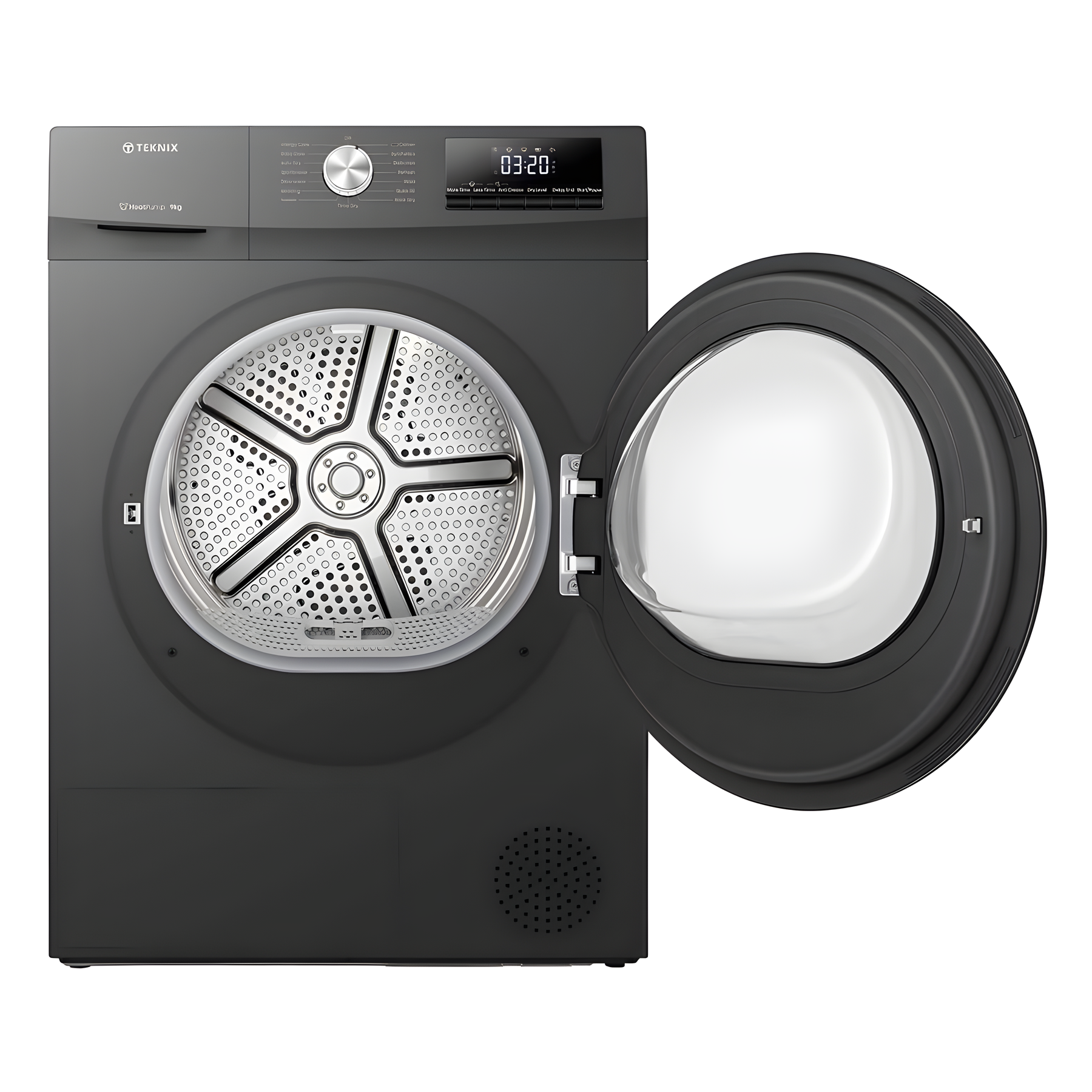 Teknix TKHP9HS Titanium Freestanding 9kg Heatpump Dryer - E Rated