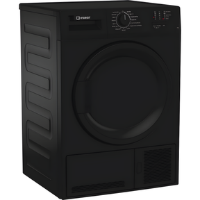 Indesit C YD C82 BBGL UK - Black 8KG Condenser Tumble Dryer - B Energy Rated