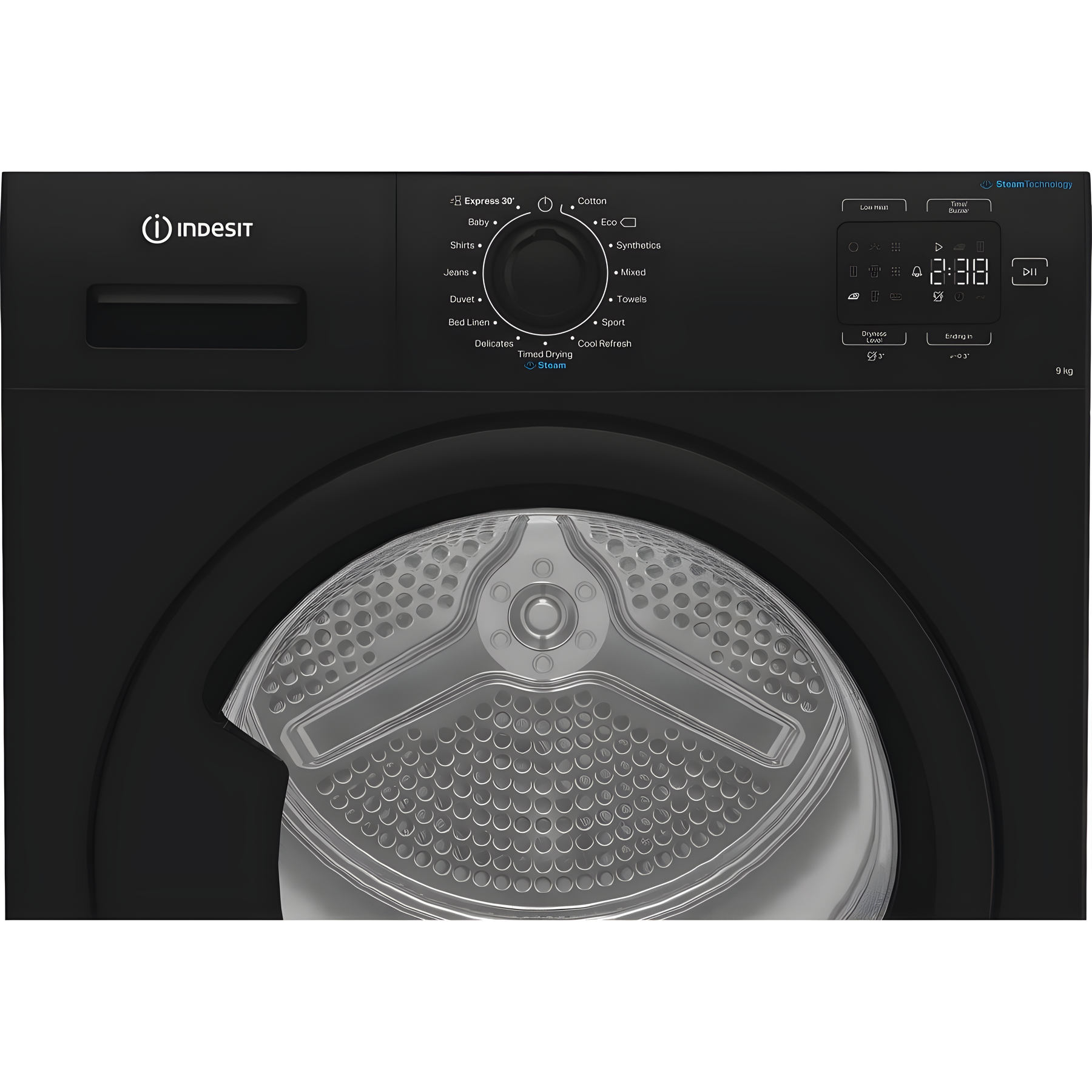 Indesit C YD 92D BB UK - Black 9KG Heat Pump Tumble Dryer - A+ Energy