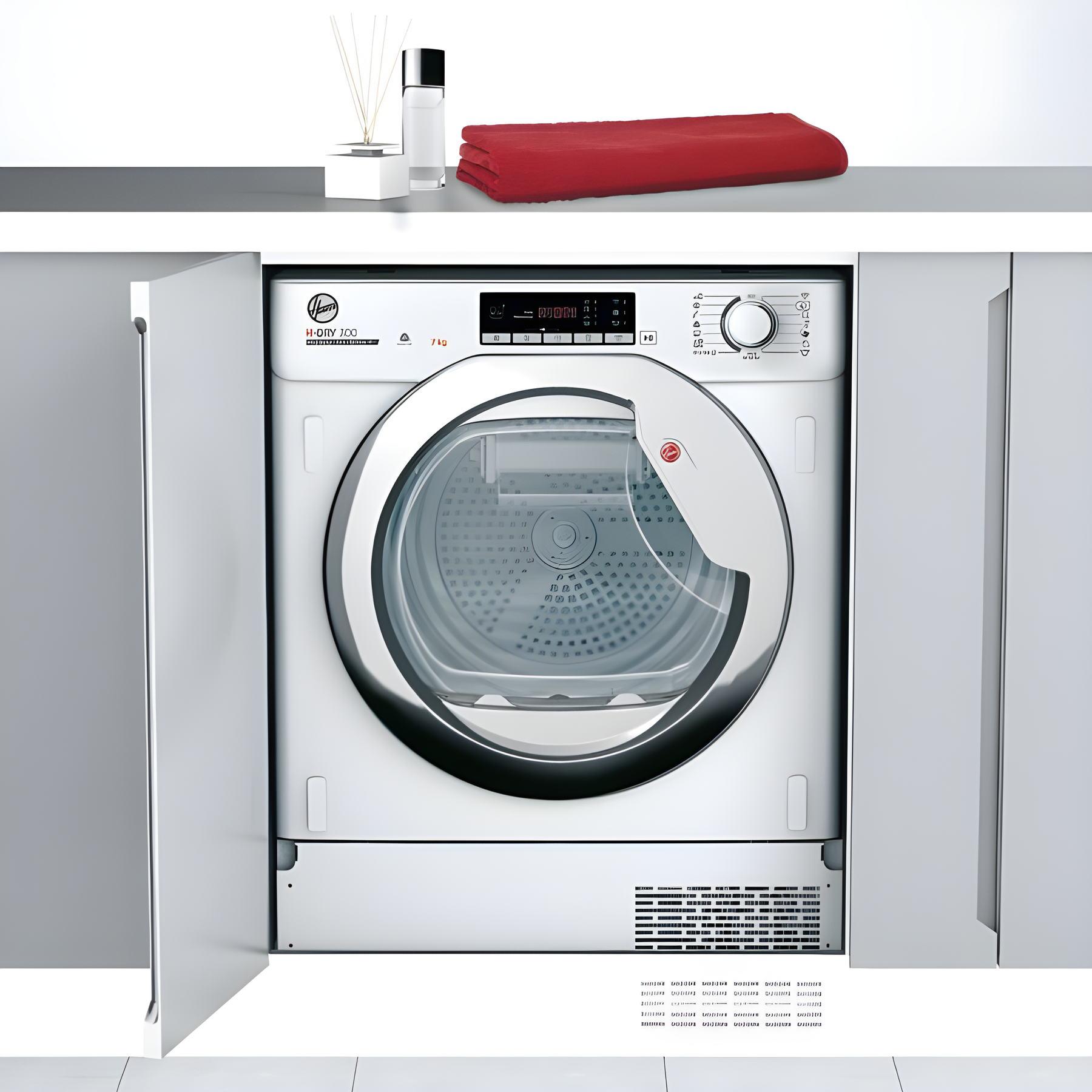 Hoover BATD H7A2TCE-80 - White 7KG Heat Pump Tumble Dryer - Integrated - A++ Energy Rating