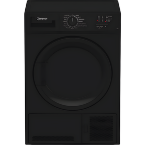 Indesit C YD C82 BBGL UK - Black 8KG Condenser Tumble Dryer - B Energy Rated