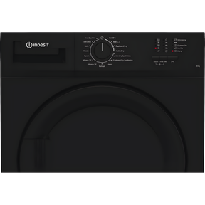 Indesit C YD C82 BBGL UK - Black 8KG Condenser Tumble Dryer - B Energy Rated