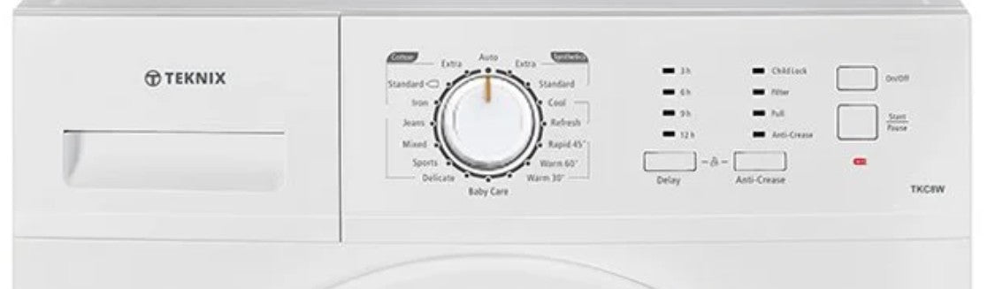 Teknix TKC8W - White 8KG Condenser Tumble Dryer - B Energy