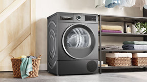 Bosch Series 6 WQG245R1GB - Graphite 9KG Heat Pump Tumble Dryer - A+++ Energy