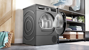 Bosch Series 6 WQG245R1GB - Graphite 9KG Heat Pump Tumble Dryer - A+++ Energy