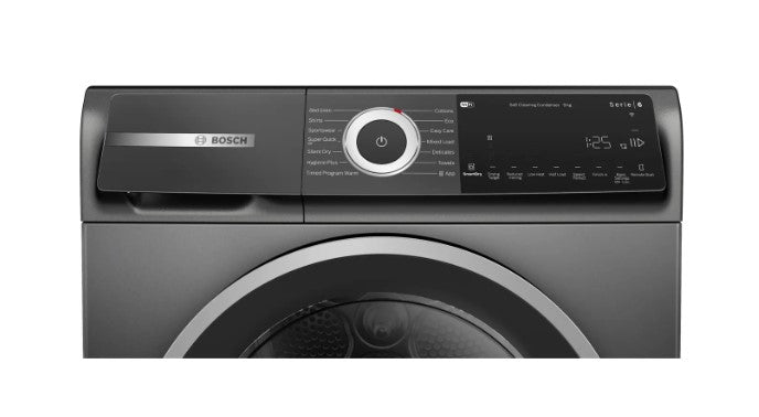 Bosch Series 6 WQH246DRGB - Graphite 9KG Heat Pump Tumble Dryer - A++ Energy